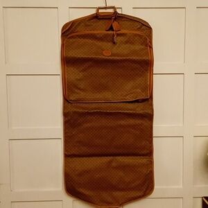 Gucci Monogram Designer Vintage Leather Garment Bag Wow! Authentic!